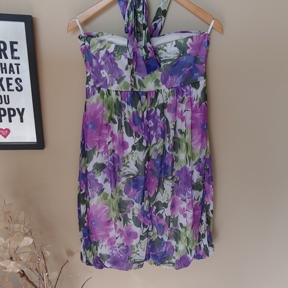 ⛱3/$20 Ricki's Floral Halter Dress - Picture 3 of 4